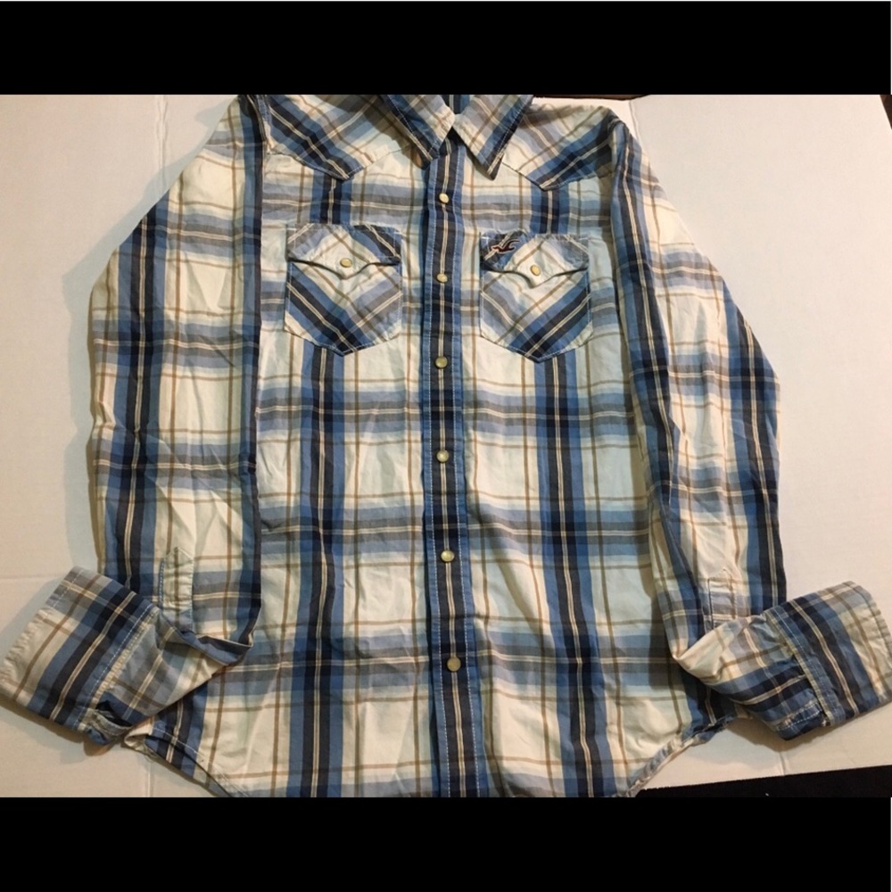 Hollister Plaid Button Down Shirt